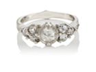 Cathy Waterman Women's Bi-color Diamond & Platinum Ring
