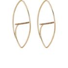 Hirotaka Women's Gossamer Floating Earrings-gold