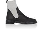 The Row Women's Fara Knit & Leather Ankle Boots