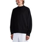 Y-3 Men's Oversized Logo-detailed Cotton Sweatshirt - Black