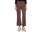 Chlo Women's Houndstooth-checked Wool-blend Crop Flare Trousers