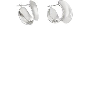 Agmes Women's Mini Laila Hoop Earrings-silver
