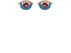Ileana Makri Women's Mixed-gemstone Eye Stud Earrings
