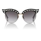 Gucci Women's Gg0212s Sunglasses - Black W, Pearl