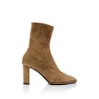 The Row Women's Tea Time Suede Ankle Boots - Kaki Green