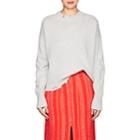 Helmut Lang Women's Distressed Wool-cashmere Sweater-gray