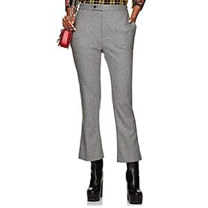 R13 Women's Kick Wool-blend Flannel Trousers-gray