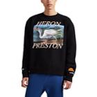 Heron Preston Men's Heron-graphic Cotton Fleece Sweatshirt - Black