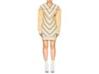 Y/project Women's Striped Chevron-knit Cotton-blend Sweaterdress