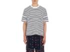 Sacai Men's Nautical-striped Cotton T-shirt