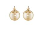 Samira 13 Women's Flying Leaf-cap Pearl Earrings - Gold