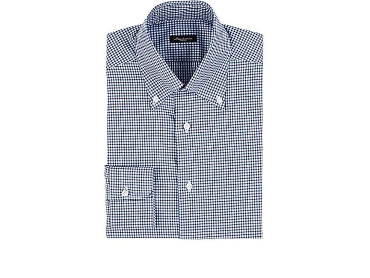 Sartorio Men's Checked Cotton Button-down Shirt