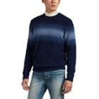 Fioroni Men's Ombr-striped Flecked Cashmere Sweater - Navy