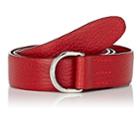 Felisi Men's Grained Leather Belt - Red