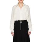 Givenchy Women's Pleat-detailed Silk-blend Blouse-white