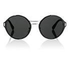 Prada Women's Round Sunglasses-black