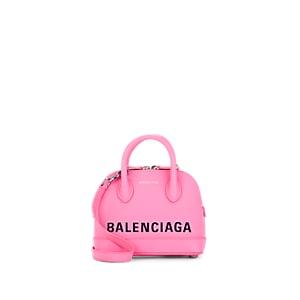 Balenciaga Women's Ville Extra-extra-small Leather Bowling Bag - Pink