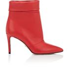 Paul Andrew Women's Banner Leather Ankle Boots-red