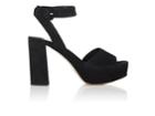 Miu Miu Women's Suede Ankle-strap Platform Sandals