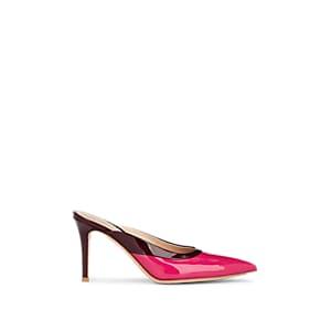 Gianvito Rossi Women's Patent Leather Mules - Md. Pink