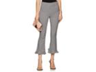 Opening Ceremony Women's Houndstooth Cotton-blend Ruffled Crop Trousers