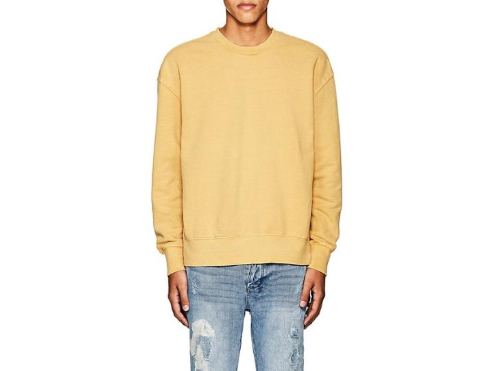 Ksubi Men's Seeing Lines Reverse-hem Cotton Sweatshirt