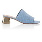Clergerie Women's Lamod Leather Mules-blue