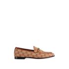 Gucci Women's New Jordaan Canvas Loafers - Med. Brown