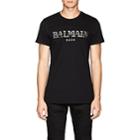 Balmain Men's Logo Cotton T-shirt-black