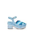 Antolina Women's Brenda Cotton Platform Sandals - Blue