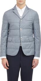 Moncler Gamme Bleu Quilted Twill Jacket-grey