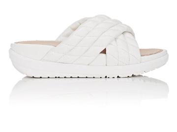 Fitflop Limited Edition Women's Quilted Leather Slide Sandals