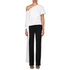 Narciso Rodriguez Women's Hammered Silk Off-the-shoulder Blouse-white