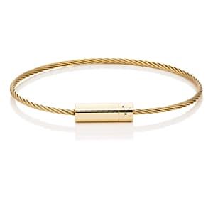 Le Gramme Men's Le 11 Cable Bracelet-gold