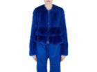 Givenchy Women's Faux-fur Crop Peplum Jacket