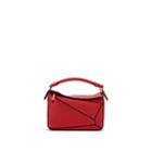 Loewe Women's Puzzle Small Leather Shoulder Bag - Scarlet Red