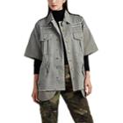 Nsf Women's Verena Washed Cotton Military Jacket - Green
