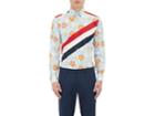 Thom Browne Men's Floral & Striped Cotton Shirt