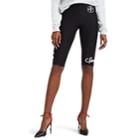 Off-white C/o Virgil Abloh Women's Logo-print Jersey Bike Shorts - Black
