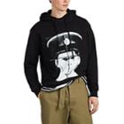 J.w.anderson Men's Policeman Cotton French Terry Hoodie - Black