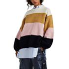 Acne Studios Women's Kazia Block-striped Oversized Sweater - Pink
