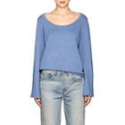Chlo Women's Bell-sleeve Cashmere Sweater-blue