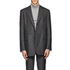 Calvin Klein 205w39nyc Men's Plaid Wool Two-button Sportcoat-dark Gray