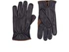 Barneys New York Men's Navy Deerskin Gloves