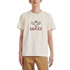 Gucci Men's Interlocking G Cotton Tennis T-shirt - Ivorybone