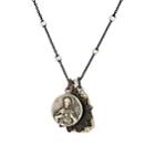 Miracle Icons Men's Vintage-icon Chain Necklace-gray