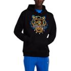 Kenzo Men's Tiger-embroidered Cotton Hoodie - Black