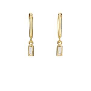 Jennifer Meyer Women's Baguette Diamond Drop Earrings - Gold