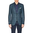 Isaia Men's Sanita Plaid Wool-blend Two-button Sportcoat-olive