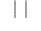 Jennifer Meyer Women's Pav White Diamond Long Bar Stud Earrings